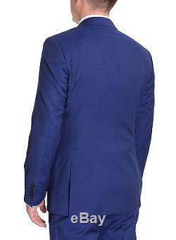 Extra Slim Fit Solid Royal Blue Two Button Wool Suit