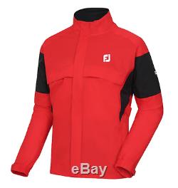 FJ Footjoy Men's Rain Suit Red/Black Premium Jacket/Pants Slim fit Authentic