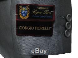 Fiorelli 2b Men Suit Shiny Silver Slim Fit & Lapel 36s 36 S Free Fast Ship & Tie