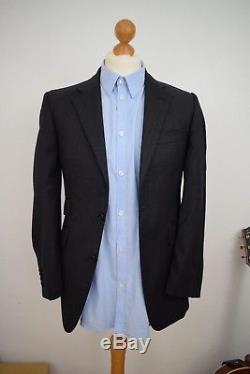 GIEVES & HAWKES Grey 100% Wool 2 Piece Suit £995 Mens Size 36 W30 W32 Slim Fit