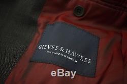 GIEVES & HAWKES Grey 100% Wool 2 Piece Suit £995 Mens Size 36 W30 W32 Slim Fit