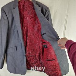 Gary Anderson Savile Row Mens Wool & Mohair Slim Fit Suit Jacket 42R Bespoke