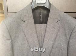 Gents Crombie slim fit Prince of Wales wool suit Size 38R BNWT RRP£995