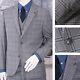 Gibson London Slim Fit Two Button 3 Piece Mod Suit Grey Check