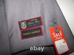 Giorgio Fiorelli Men's Slim Fit 2 Button Suit Size 48 Regular W42 NWT Flat Front