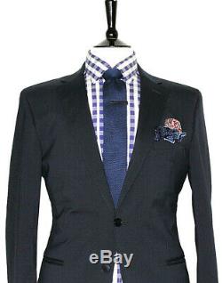 Gorgeous Luxury Mens Boggi Milano Navy Blue Slim Fit 2 Piece Suit 42r W36 X L32