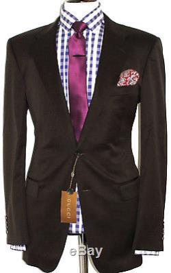 Gorgeous Luxury Mens Gucci Italian Slim Fit Choco Brown Suit 36r W30 X L32