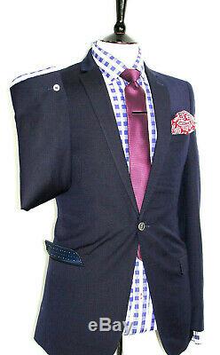 Gorgeous Luxury Mens Kilgour London Savile Row Navy Slim Fit Suit 38r W32 X 34l