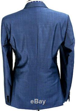 Gorgeous Mens Duchamp London Petrol Blue Slim Fit 3 Piece Suit 46r W40 X L32