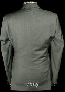 Gorgeous Mens Jaeger London Plain Grey Slim Fit 3 Piece Suit 40r W34 X L32
