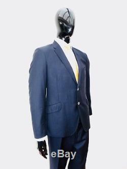 Gorgeous Paul Smith Mens Suit The Byard Navy Herringbone Slim Fit 44r 34r