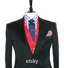 Gorgeous Rare Mens Gucci Tom Ford Black Textured Slim Fit Suit Jacket Blazer 38r