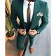 Green Slim-Fit Suit 3-Piece, Will Be Made On Order, All Sizes Acceptable #51