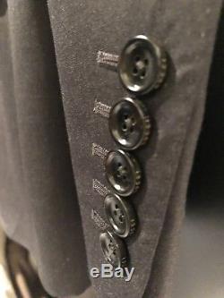 Gucci Mens $2890 Wool Gray Slim Fit Suit, Jacket MINT WOW! 48 EU 38 US