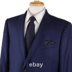 Gucci Solid Blue Slim-Fit'Monaco' Flannel Wool Suit 46 R (Eu 56) NWT