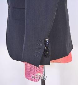 Gucci Tom Ford Bespoke Grey WOOL & MOHAIR Slim Fit Suit Blazer Pants 48 W32 L32