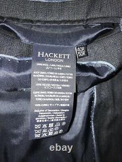 HACKETT Mens Slim Fit DARK BLUE WOOL SUIT 40 Reg W34 L30 GORGEOUS