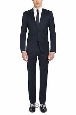 HUGO BOSS 134916 Men's Dark Bleu Virgin Woo Slim Fit'Aeron' Suit Jacket Sz 38 S