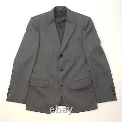 HUGO BOSS 3 Piece Suit 36R SLIM Fit W31 L31 Men Solid Grey Wool Dunham WORN ONCE