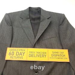 HUGO BOSS 3 Piece Suit 36R SLIM Fit W31 L31 Men Solid Grey Wool Dunham WORN ONCE