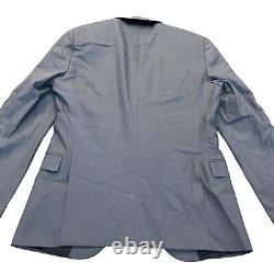 HUGO BOSS 44R Blue Performance Super Flex Extra Slim Fit Suit Jacket