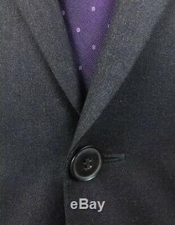 HUGO BOSS Mens Charcoal Grey Slim Fit Wool 2 Button Suit 42R 35W 33L