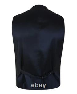 HUGO BOSS Mens Navy Blue Huge6 Weste Slim Fit Waistcoat Vest EU 48 UK 38 BNWT