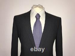 HUGO BOSS -Mens Slim Fit DARK GREY Check WOOL SUIT 40 Reg -W34 L29 WORN ONCE