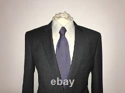 HUGO BOSS -Mens Slim Fit DARK GREY WOOL SUIT 40 Reg W34 L32 GORGEOUS