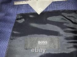 HUGO BOSS Mens Tailored Fit BLUE WOOL SUIT 38 Reg W32 L32 GORGEOUS