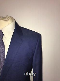 HUGO BOSS Mens Tailored Fit BLUE WOOL SUIT UK 46 Reg W38 L33 GORGEOUS