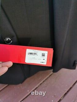 HUGO BOSS NEW $600 Slim Fit Wool Suit Men's Deal Gray 40S