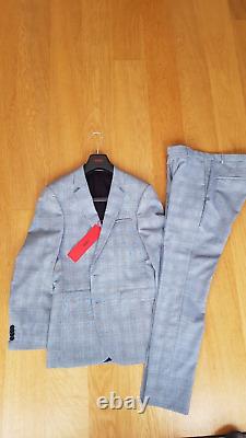 HUGO BOSS Phil / Taylor182 Extra Slim Fit 2 Piece Grey Suit 44 34R W28 L30 BNWT
