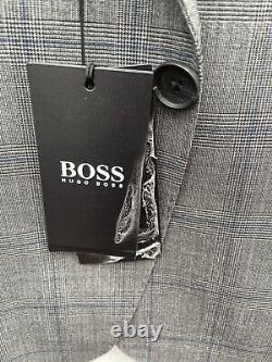 HUGO BOSS REDA Men's Check Suit Jacket Size 46R Slim Fit BNWT FAULTY