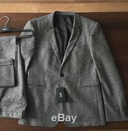 HUGO BOSS RIVER/WINDOR 50274721 Stretch Wool Slim Fit Anzug Suit Gr. 50 Neu