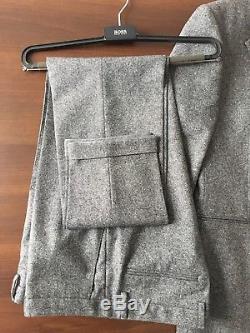 HUGO BOSS RIVER/WINDOR 50274721 Stretch Wool Slim Fit Anzug Suit Gr. 50 Neu