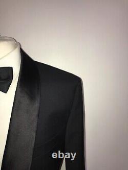 HUGO BOSS Slim Fit BLACK WOOL DINNER SUIT 40 Long W34 L33 -GORGEOUS TUXEDO