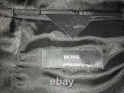 HUGO BOSS Slim Fit BLACK WOOL DINNER SUIT 40 Long W34 L33 -GORGEOUS TUXEDO