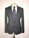 HUGO BOSS Tailored Fit BLUE GREY Check WOOL SUIT 38 Reg W32 L29 GORGEOUS