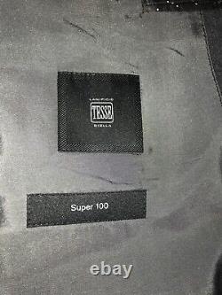 HUGO BOSS Tailored Fit Plain DARK GREY WOOL SUIT 42 Reg W36 L30 GORGEOUS