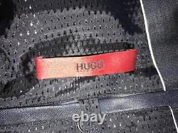 HUGO BOSS Tailored Fit SHARKSKIN NAVY WOOL SUIT 40 Reg W34 L31 LOVELY