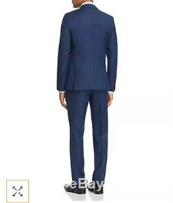 HUGO by Hugo Boss Astian Tonal Glen Plaid Slim Fit 2-Piece Suit Brightblue 38R