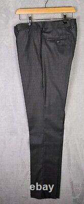 Hackett Grey Sharkskin 100% Wool Slim Fit Suit 44R / 38R EU 54R