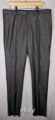 Hackett Grey Sharkskin 100% Wool Slim Fit Suit 44R / 38R EU 54R