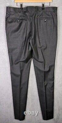 Hackett Grey Sharkskin 100% Wool Slim Fit Suit 44R / 38R EU 54R