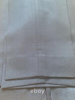 Hackett London Birdseye Slim Fit Suit Trousers Navy Size 36R