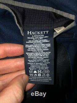 Hackett Mayfair Peak Lapel 3 Piece Cashmere 1 Button Slim Fit Suit RRP £980