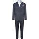 Harry Brown 3 Piece Slim Fit Check Suit in Blue