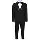 Harry Brown 3 Piece Slim Fit Dinner Suit in Navy / Black