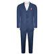 Harry Brown 3 Piece Slim Fit Suit in Blue Plain